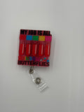 Badge Reel - Rainbows & Butterflies