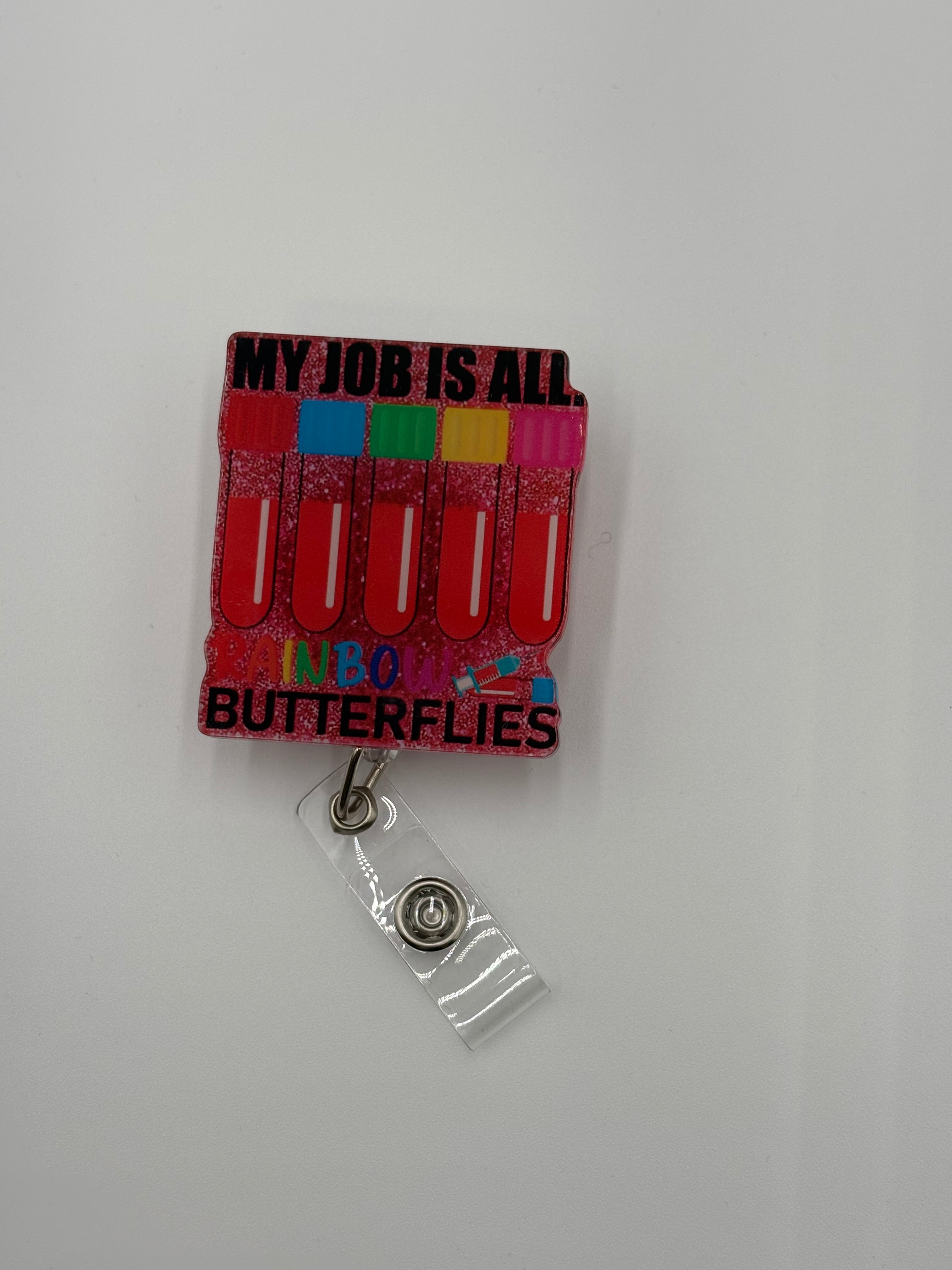Badge Reel - Rainbows & Butterflies