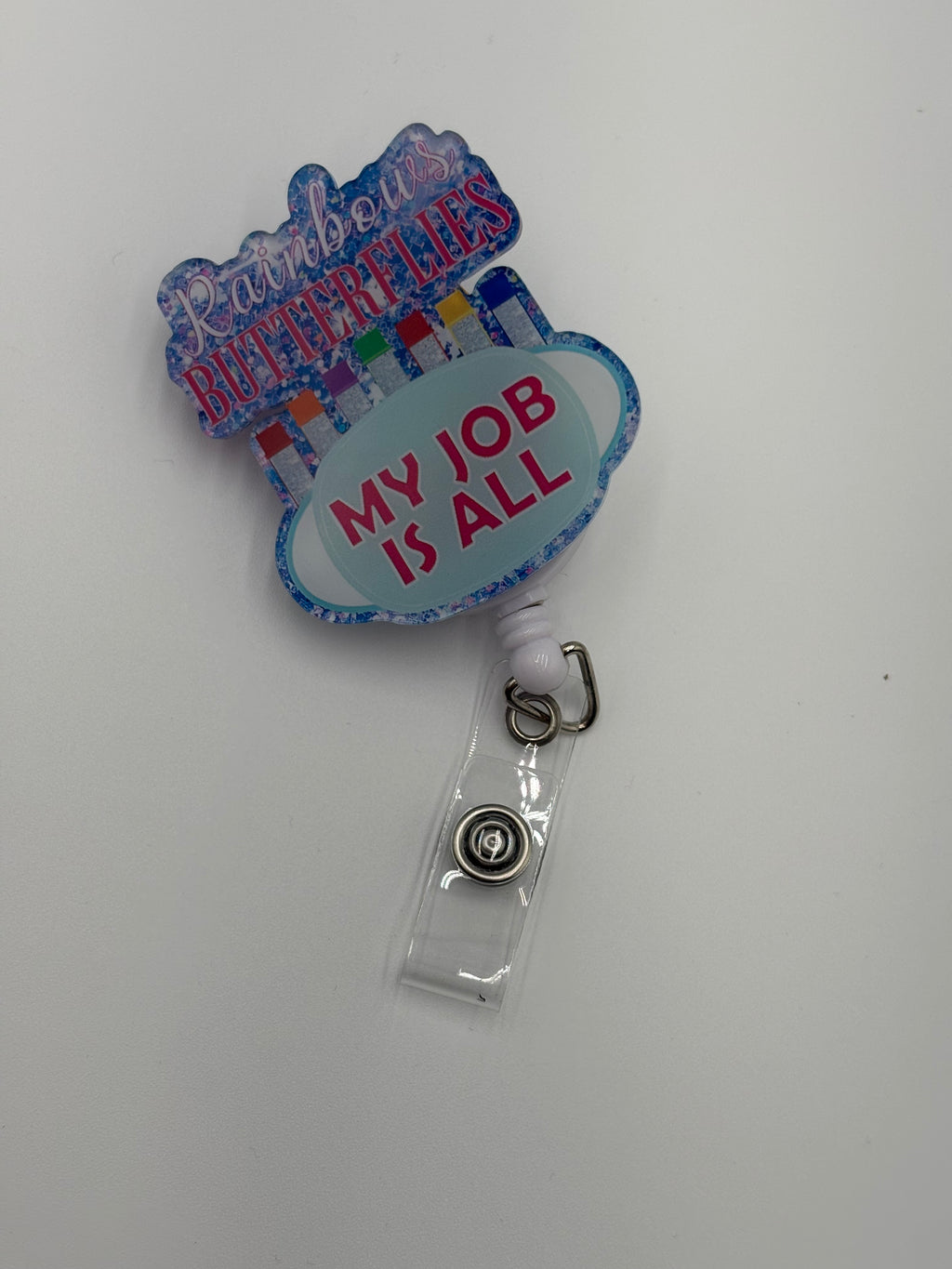 Badge Reel - Rainbows & Butterflies