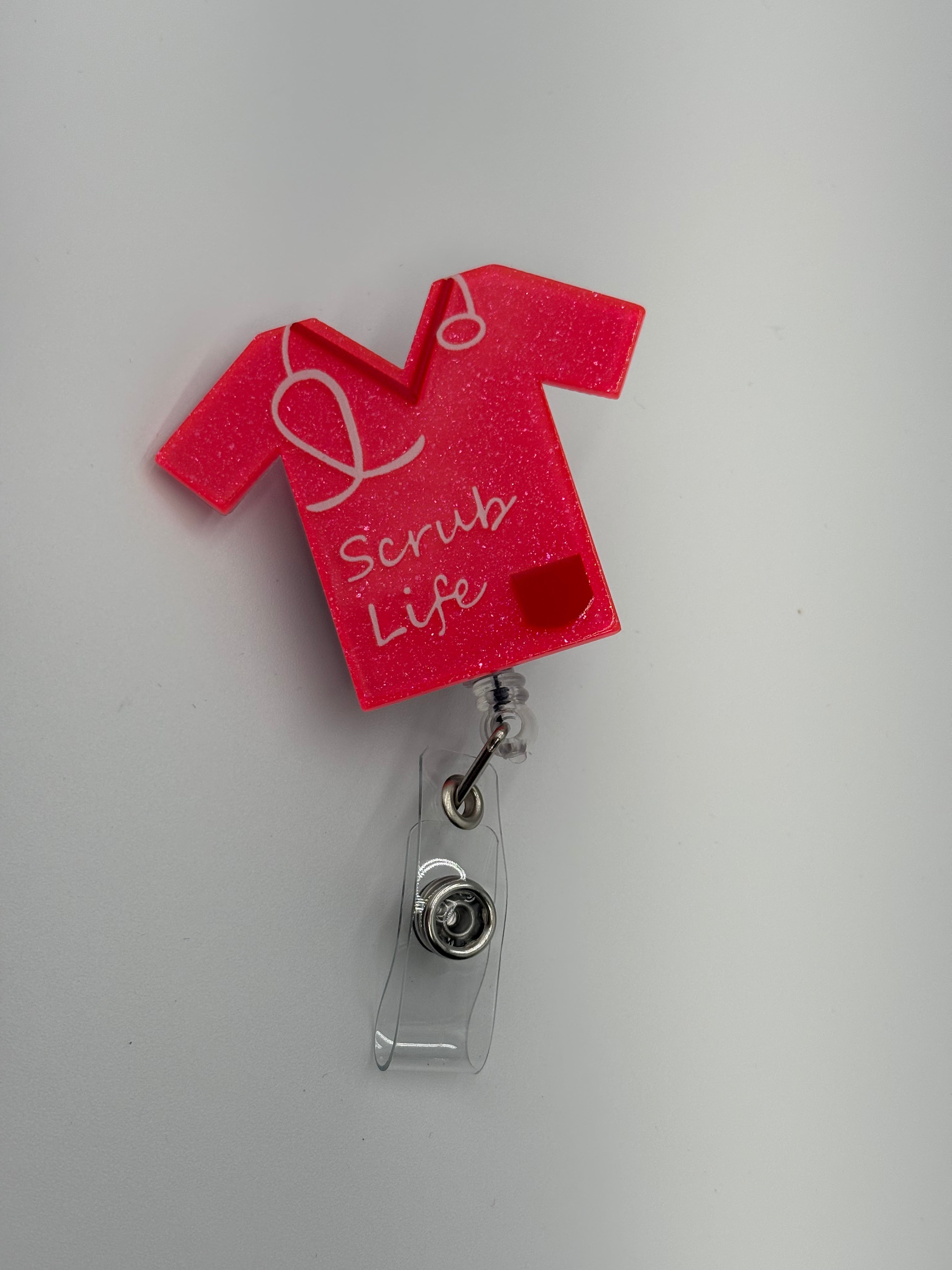 Badge Reel - Scrub Life Shirt