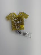 Badge Reel - Scrub Life Shirt